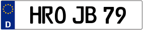 Trailer License Plate